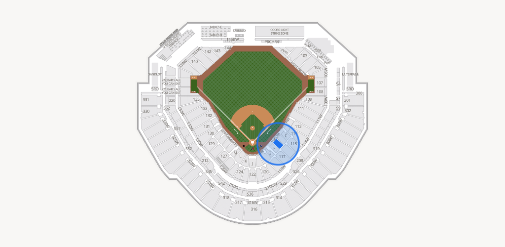Chase Field Seating Chart