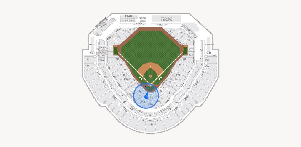 Chase Field Seating Chart