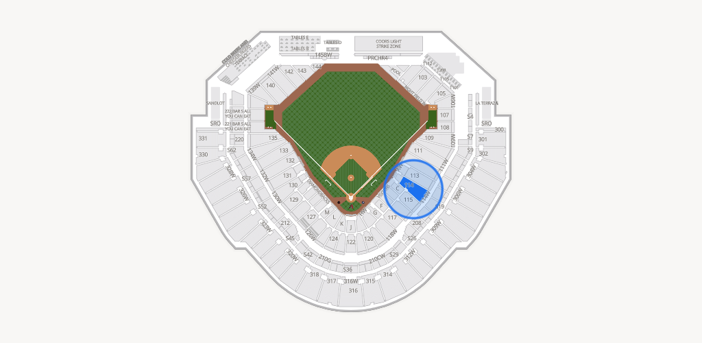 Chase Field Seating Chart