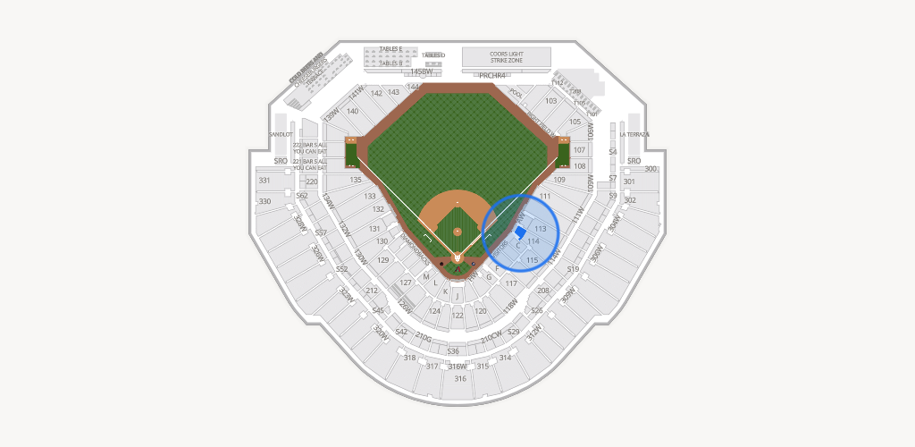 Chase Field Seating Chart