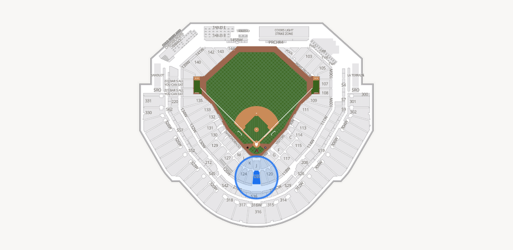 Chase Field Seating Chart