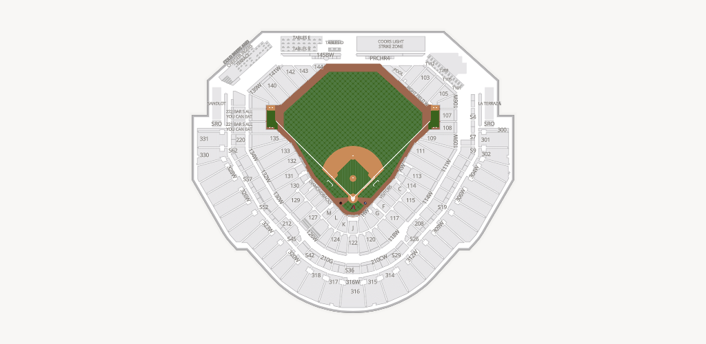 Chase Field Seating Chart