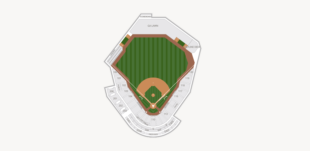 Chickasaw Bricktown Ballpark Seating Chart
