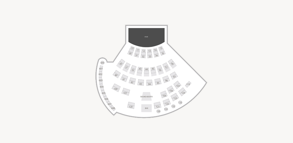City Winery - Nashville Seating Chart