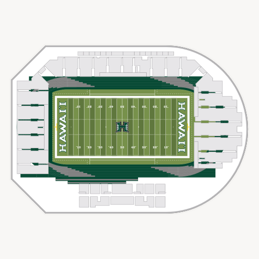 Clarence T.C. Ching Athletics Complex seating chart