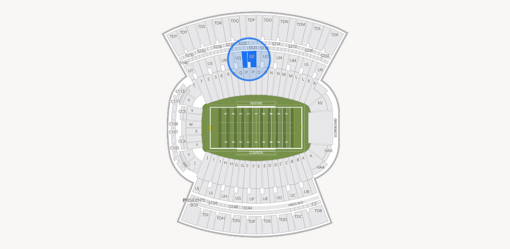 Clemson Memorial Stadium Seating Chart