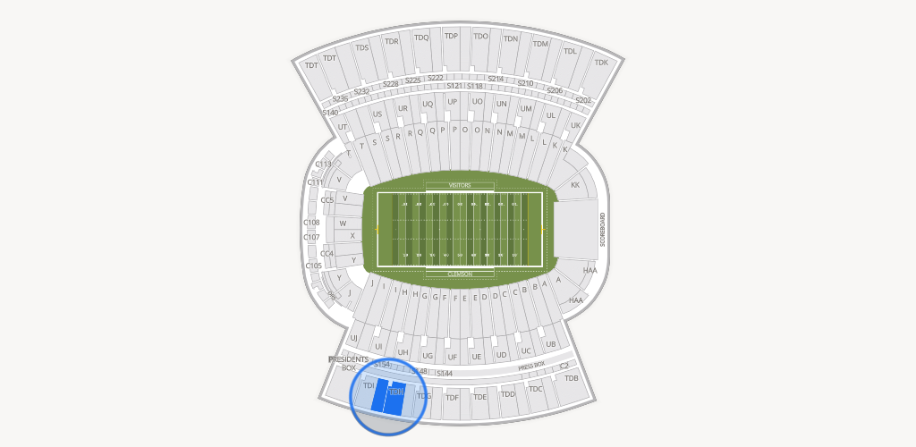 Clemson Memorial Stadium Seating Chart