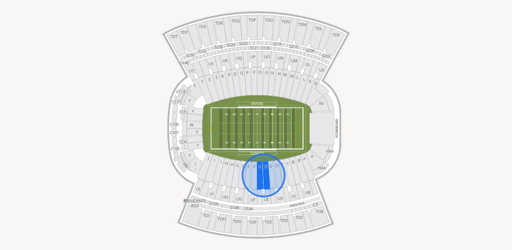 Clemson Memorial Stadium Seating Chart