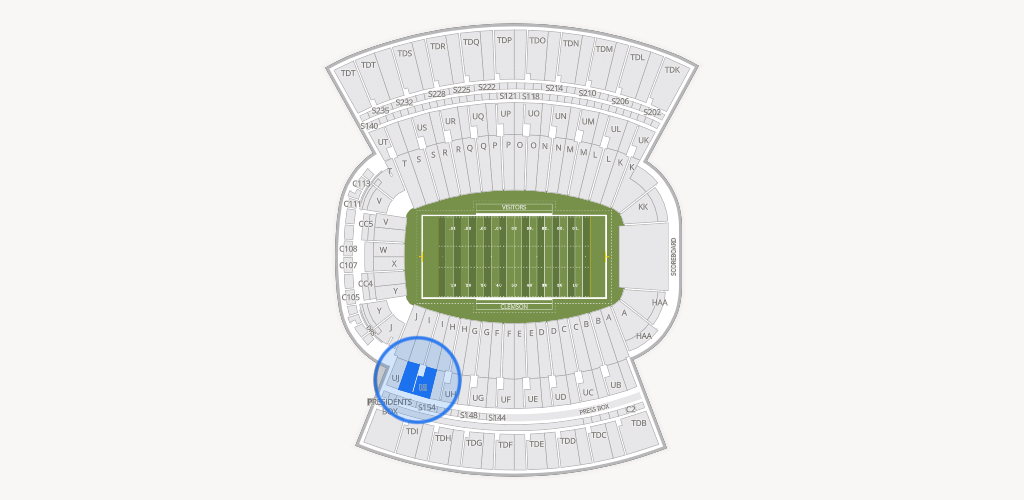 Clemson Memorial Stadium Seating Chart