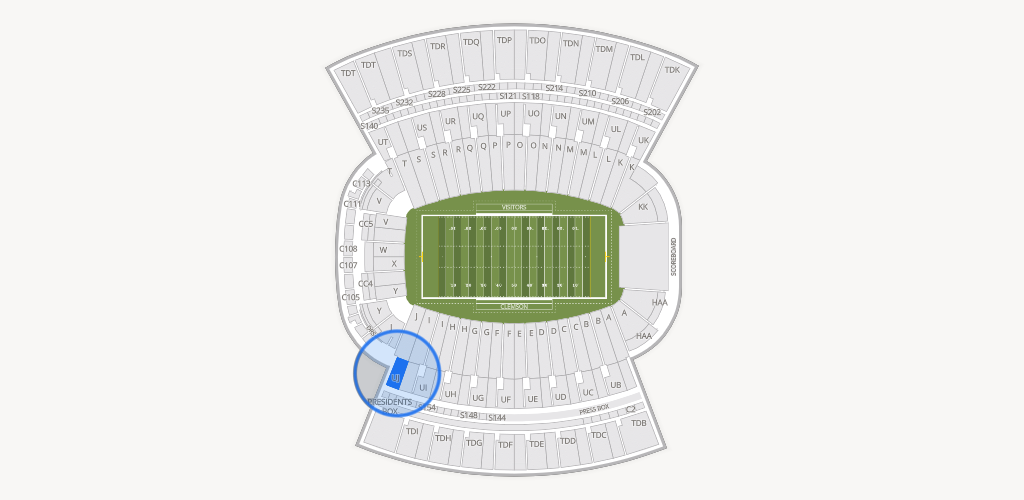Clemson Memorial Stadium Seating Chart