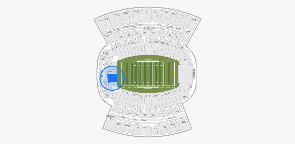Clemson Memorial Stadium Seating Chart