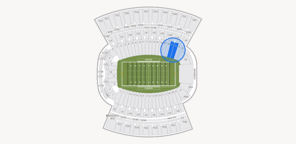 Clemson Memorial Stadium Seating Chart
