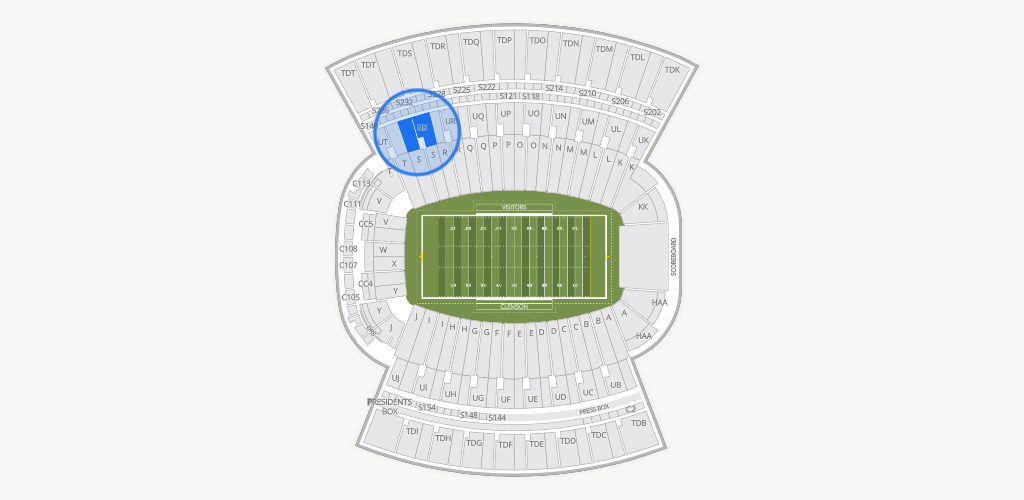 Clemson Memorial Stadium Seating Chart