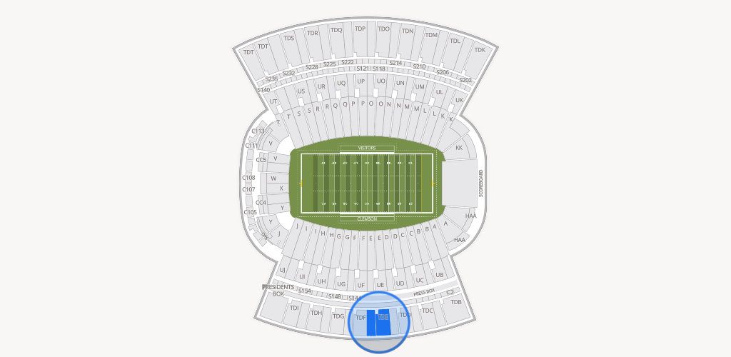 Clemson Memorial Stadium Seating Chart