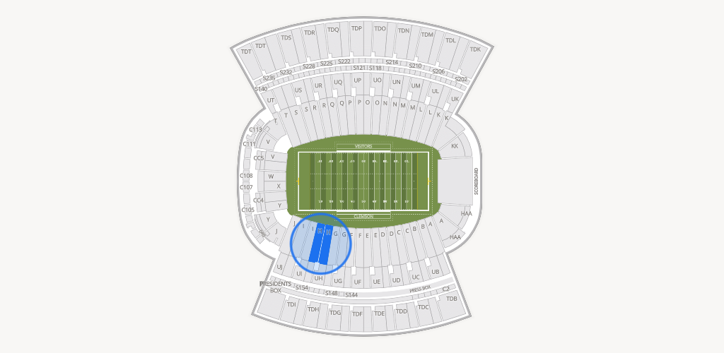 Clemson Memorial Stadium Seating Chart