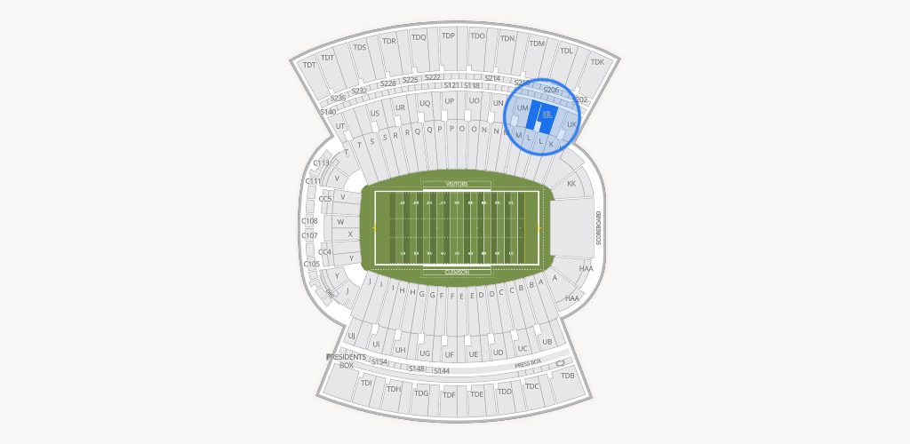 Clemson Memorial Stadium Seating Chart