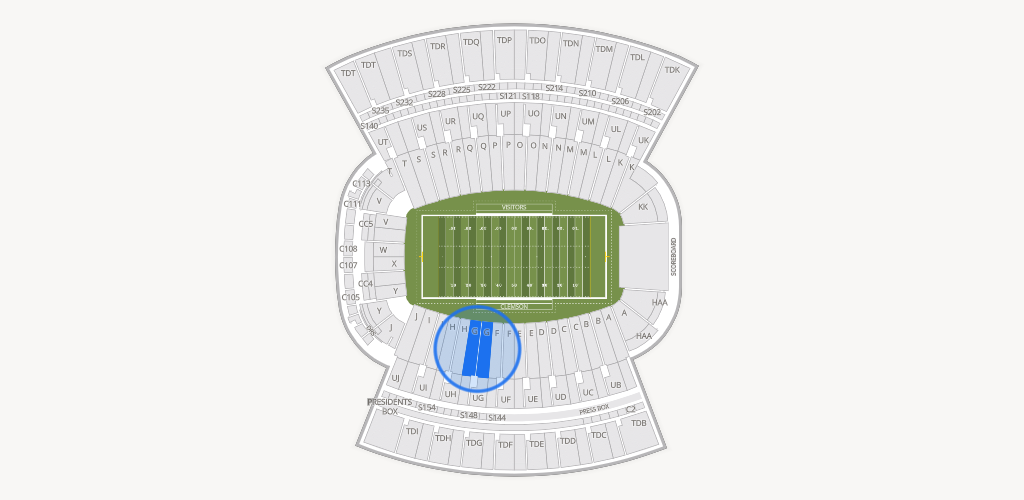 Clemson Memorial Stadium Seating Chart
