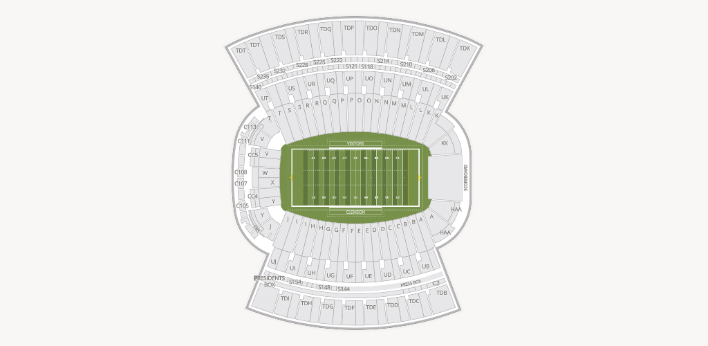 Clemson Memorial Stadium Seating Chart