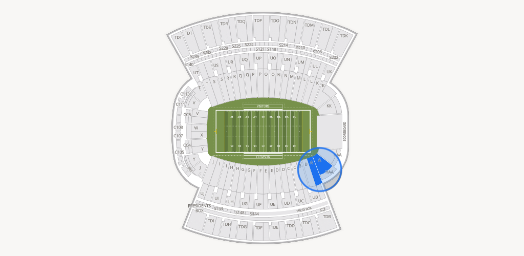 Clemson Memorial Stadium Seating Chart