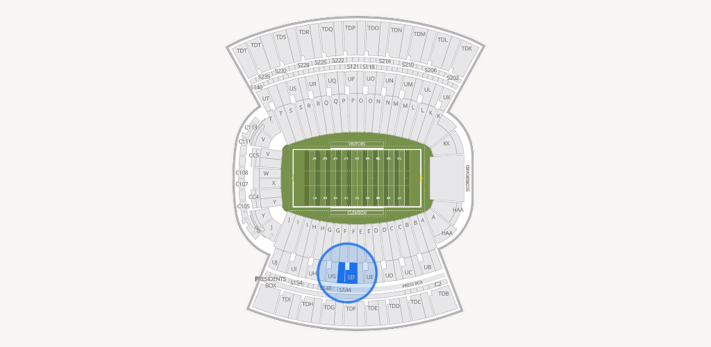 Clemson Memorial Stadium Seating Chart