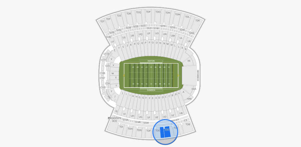 Clemson Memorial Stadium Seating Chart