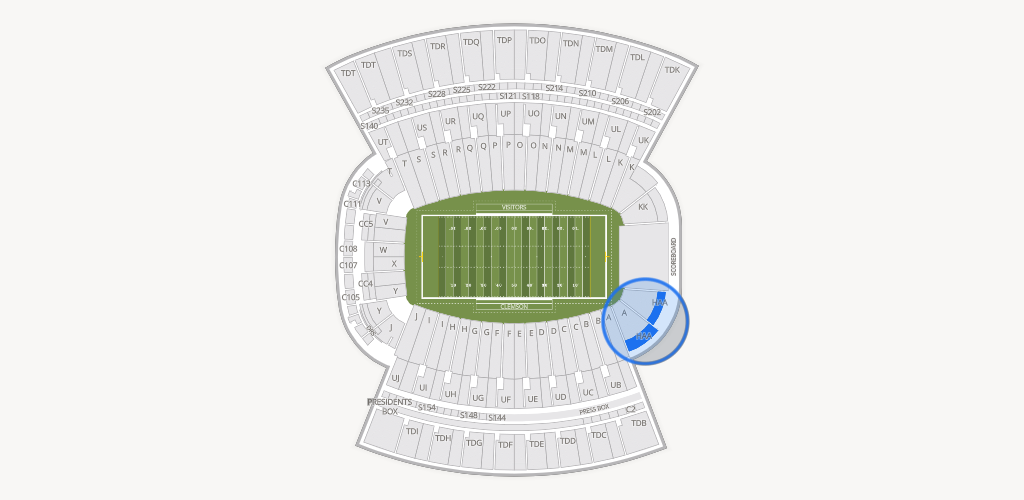 Clemson Memorial Stadium Seating Chart