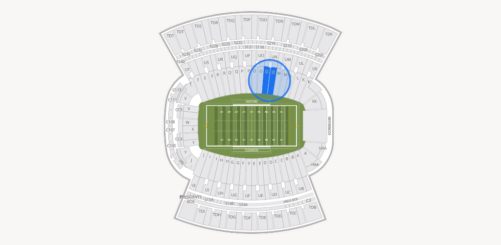 Clemson Memorial Stadium Seating Chart