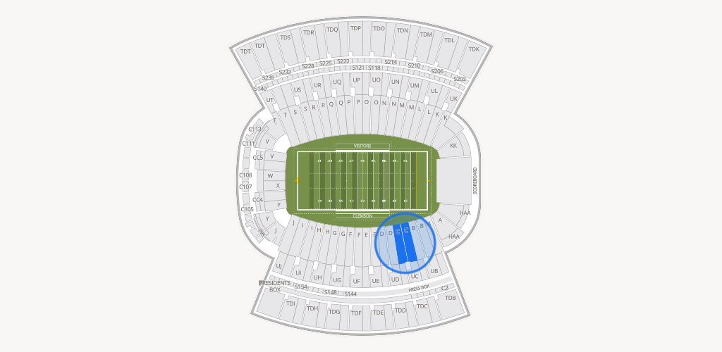 Clemson Memorial Stadium Seating Chart