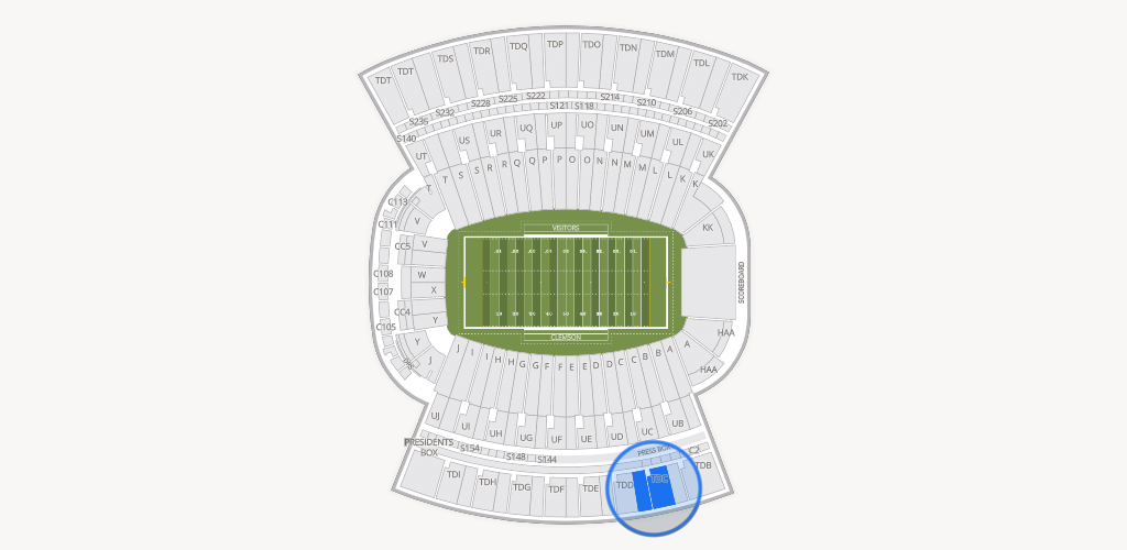 Clemson Memorial Stadium Seating Chart