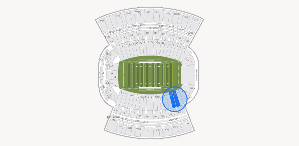Clemson Memorial Stadium Seating Chart