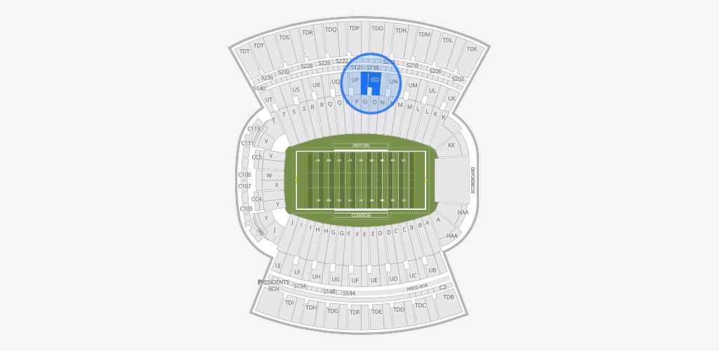 Clemson Memorial Stadium Seating Chart