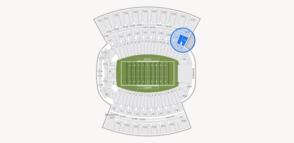 Clemson Memorial Stadium Seating Chart