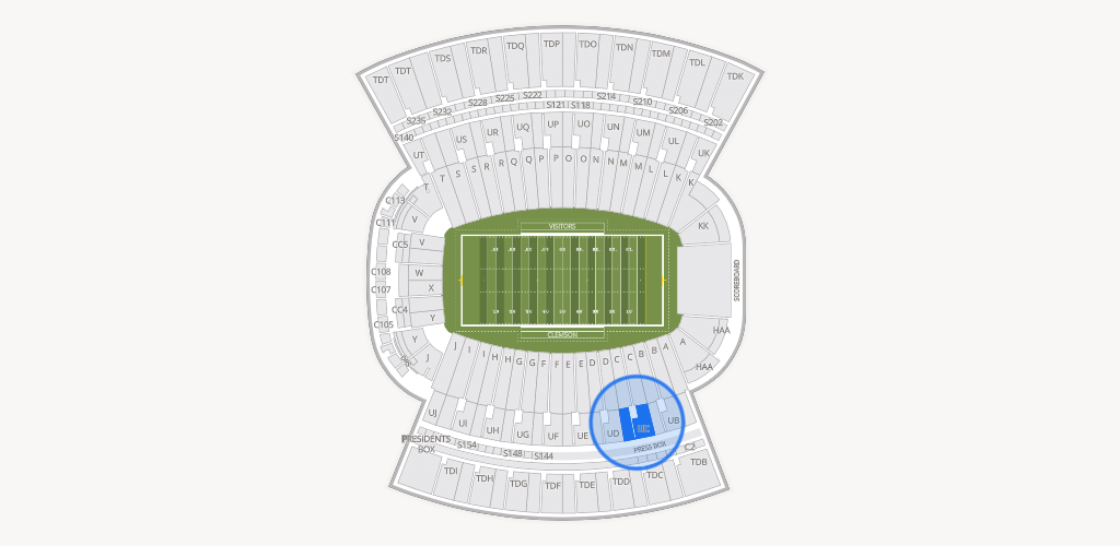 Clemson Memorial Stadium Seating Chart