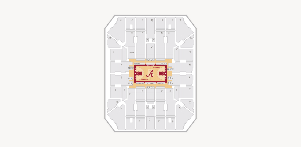 Coleman Coliseum Seating Chart