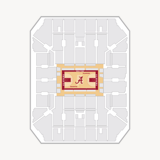 Coleman Coliseum seating chart