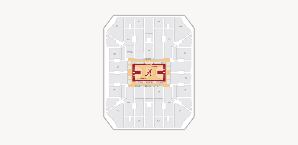 Coleman Coliseum Seating Chart