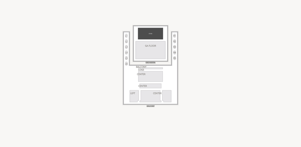 Cone Denim Entertainment Center Seating Chart