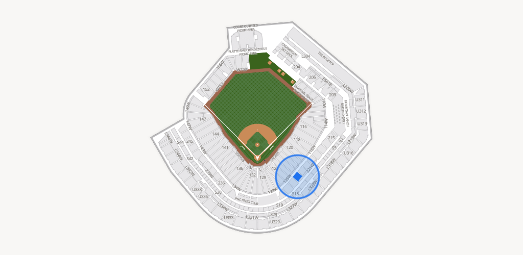 Coors Field Seating Chart