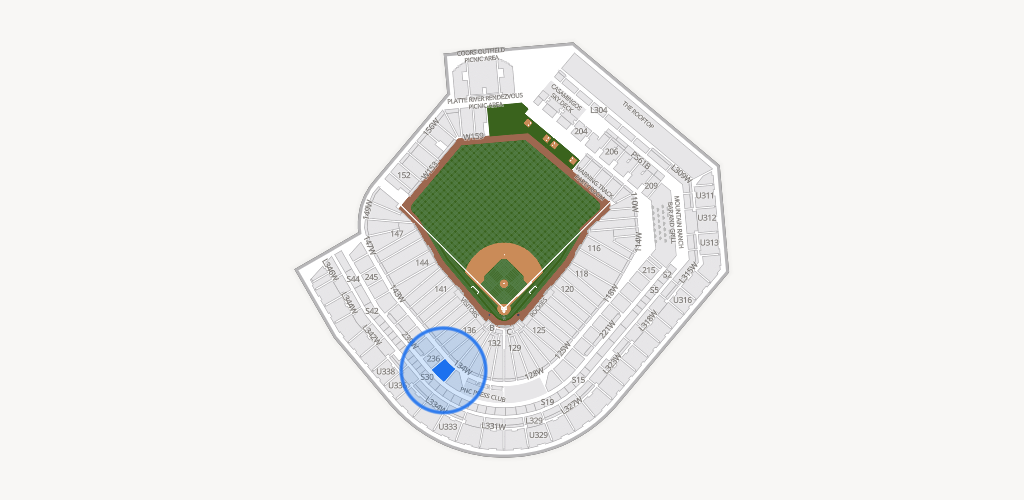 Coors Field Seating Chart