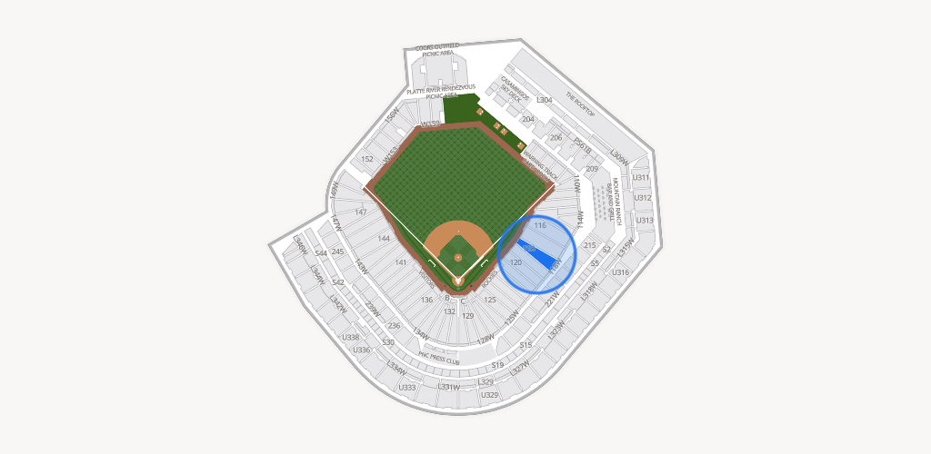 Coors Field Seating Chart