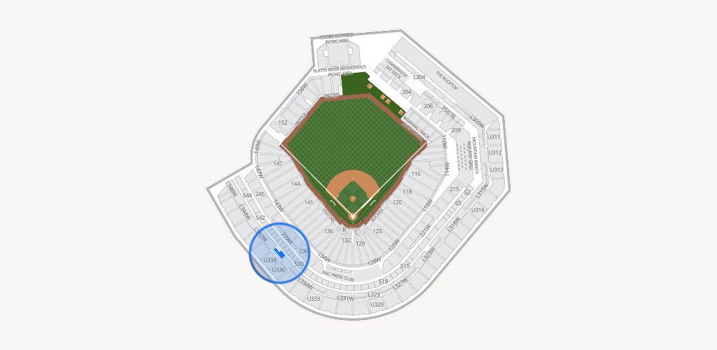 Coors Field Seating Chart