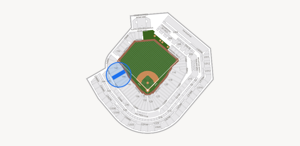 Coors Field Seating Chart
