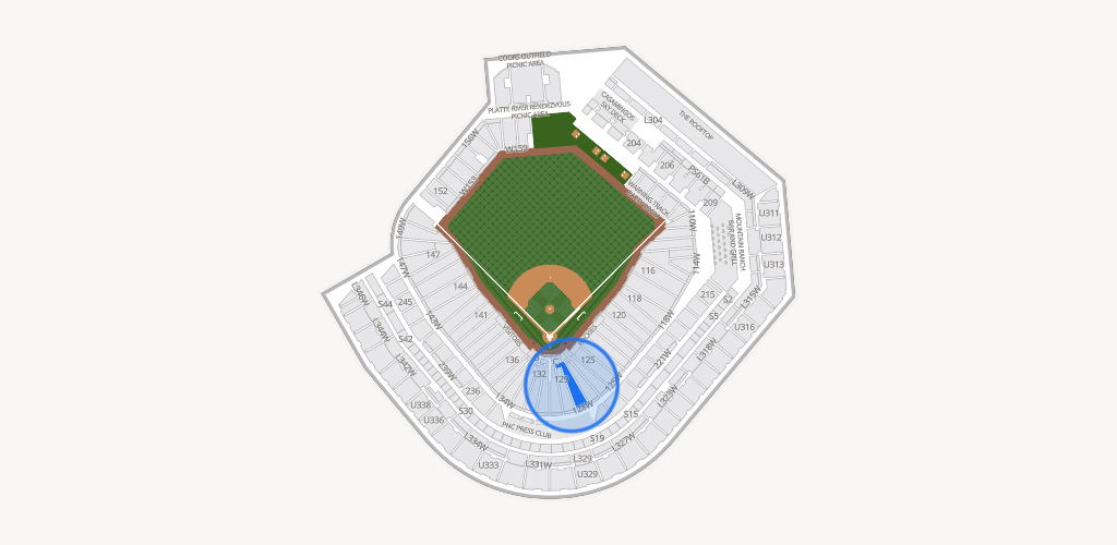 Coors Field Seating Chart