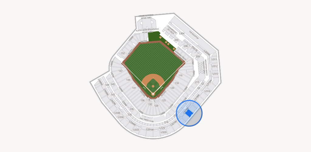 Coors Field Seating Chart