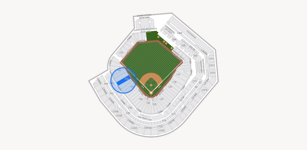 Coors Field Seating Chart
