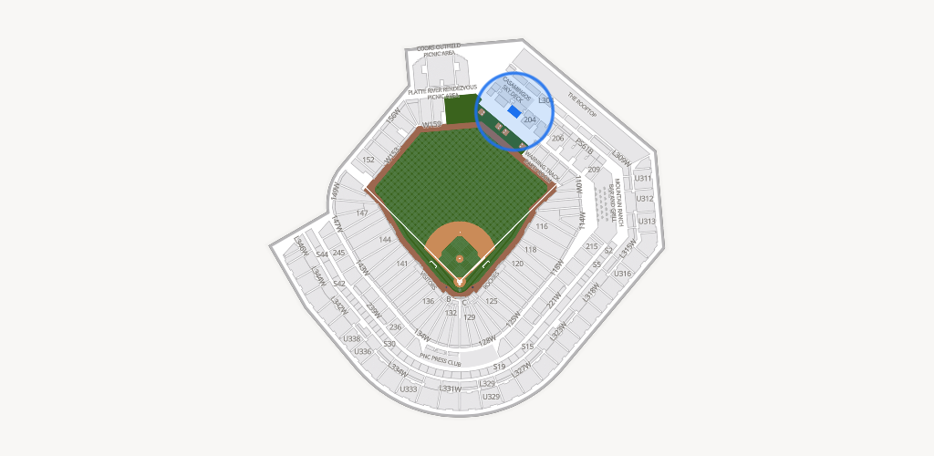Coors Field Seating Chart