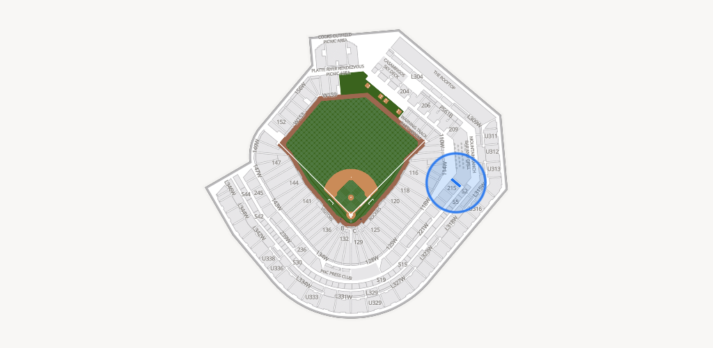 Coors Field Seating Chart