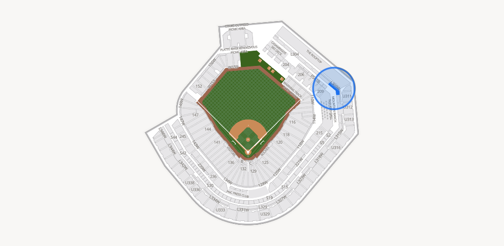 Coors Field Seating Chart