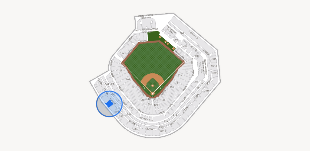 Coors Field Seating Chart