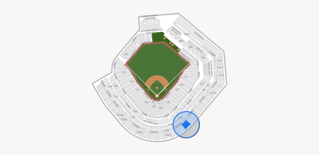 Coors Field Seating Chart